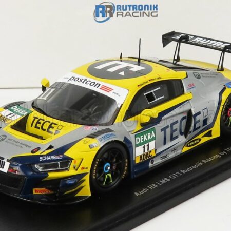 SPARK-MODEL 1/43 AUDI | R8 LMS GT3 TEAM TECE RUTRONIK RACING N 11 ADAC GT MASTERS OSCHERSLEBEN 2021 E.ERHART - P.KAFFER | YELLOW MATT GREY