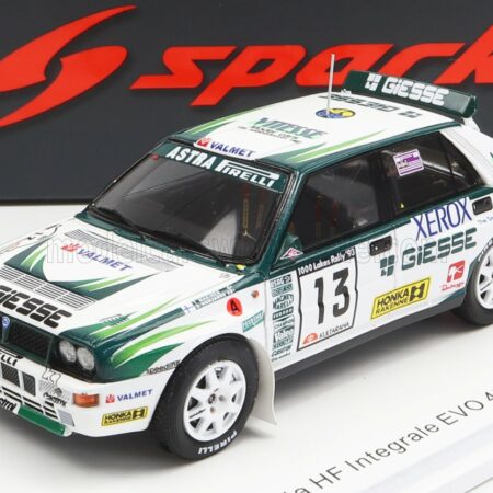 SPARK-MODEL 1/43 LANCIA | DELTA HF INTEGRALE EVO TEAM GIESSE N 13 4th RALLY 1000 LAKES 1993 TOMMY MAKINEN - SEPPO HARJANNE | WHITE GREEN