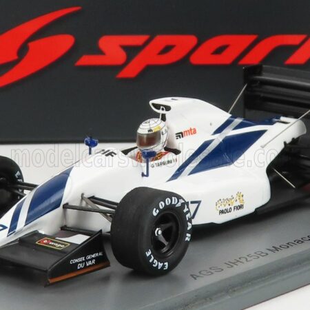 SPARK-MODEL 1/43 AGS | F1  JH25B N 17 MONACO GP 1991 G.TARQUINI | WHITE