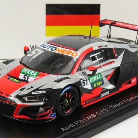 SPARK-MODEL 1/43 AUDI | R8 LMS GT3 TEAM ROSBERG N 51 DTM SEASON 2021 N.MULLER | SILVER RED