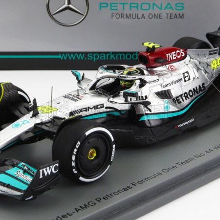 SPARK-MODEL 1/43 MERCEDES GP | F1 W13E TEAM MERCEDES-AMG PETRONAS F1 N 44 2nd FRANCE GP 2022 LEWIS HAMILTON | SILVER GREEN