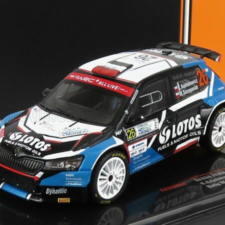 IXO-MODELS 1/43 SKODA | FABIA RALLY2 EVO N 26 RALLY MONZA 2021 K.KAJETANOWICZ - M.SZCZEPANIAK | BLUE BLACK WHITE