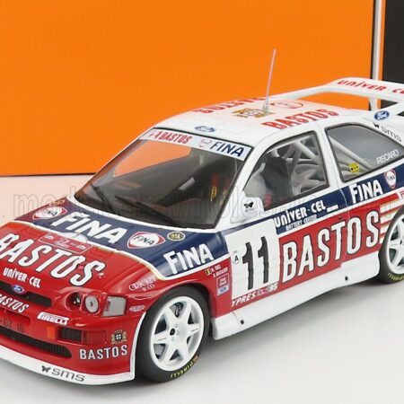 IXO-MODELS 1/24 FORD ENGLAND | ESCORT RS COSWORTH BASTOS N 11 RALLY YPRES 1995 M.DUEZ - D.GRATALOUP | RED WHITE BLUE