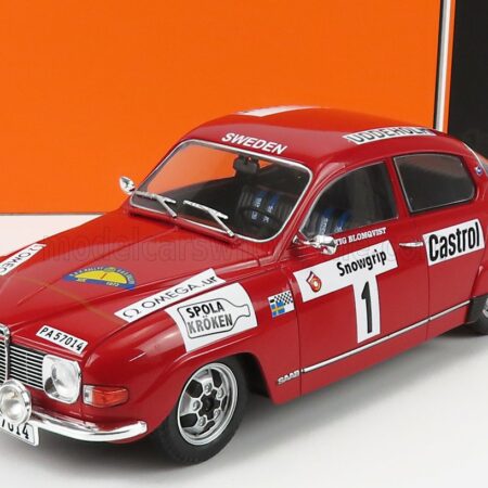 IXO-MODELS 1/18 SAAB | 96 V4 N 1 WINNER RALLY SWEDEN 1973 S.BLOMQUIST - A.HERTZ | RED