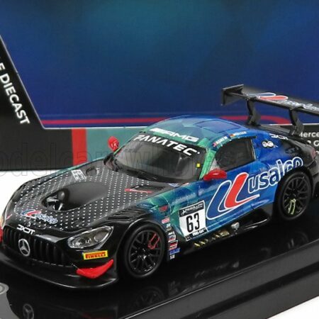 PARAGON-MODELS 1/64 MERCEDES BENZ | AMG GT3 TEAM DXDT RACING N 63 GT WORLD CHALLENGE AMERICA 2022 D.ASKEW - D.MULLER | BLUE BLACK