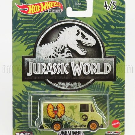 MATTEL HOT WHEELS 1/64 TRUCK | COMBAT MEDIC VAN - JURASSIC WORLD | GREEN