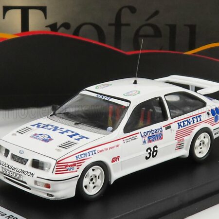 TROFEU 1/43 FORD ENGLAND | SIERRA RS COSWORTH N 36 RALLY RAC LOMBARD 1987 C.MELLORS - H.WHITE | WHITE