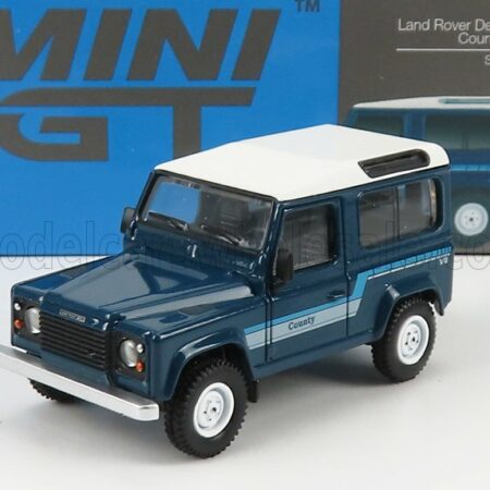 TRUESCALE 1/64 LAND ROVER | DEFENDER 90 WAGON LHD 1983 | STRATOS BLUE