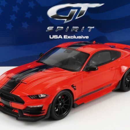 GT-SPIRIT 1/18 FORD USA | MUSTANG SHELBY SUPER SNAKE COUPE 2021 | RED BLACK