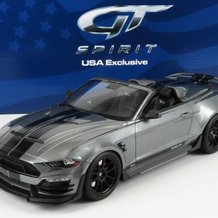 GT-SPIRIT 1/18 FORD USA | MUSTANG SHELBY CABRIOLET SUPER SNAKE 2021 | GREY BLACK