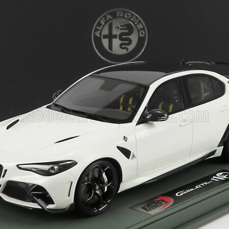 BBR-MODELS 1/18 ALFA ROMEO | GIULIA GTAm 2020 - CON VETRINA - WITH SHOWCASE | BIANCO TROFEO - WHITE