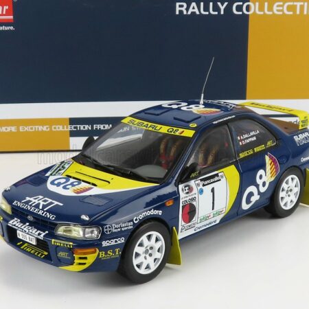 SUN-STAR 1/18 SUBARU | IMPREZA 555 N 1 WINNER RALLY PIANCAVALLO 1998 D.ANDREA - F.DANILO | BLUE