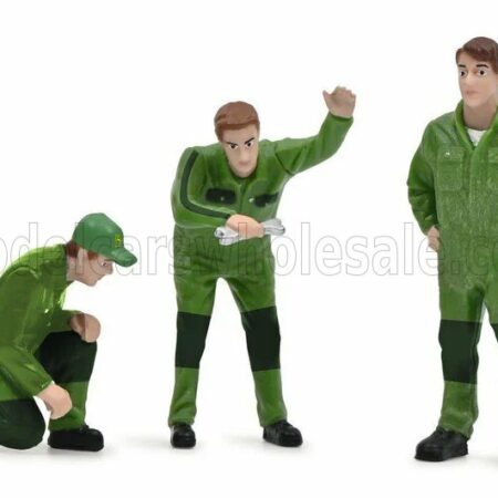 SCHUCO 1/32 FIGURES | SET 3X FIGURE JOHN DEERE | GREEN