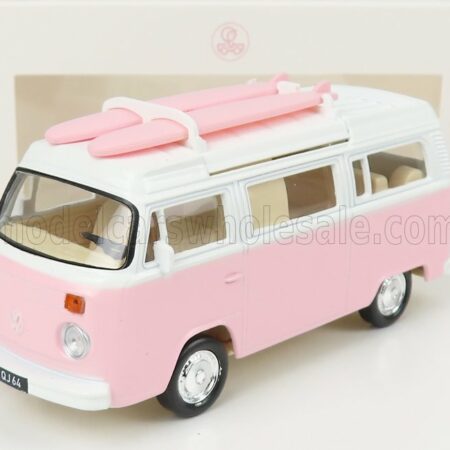 NOREV 1/43 VOLKSWAGEN | T2b CAMPER VAN 1962 | PINK WHITE