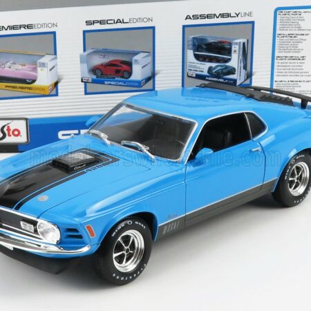 MAISTO 1/18 FORD USA | MUSTANG MACH-1 COUPE 1970 | BLUE BLACK