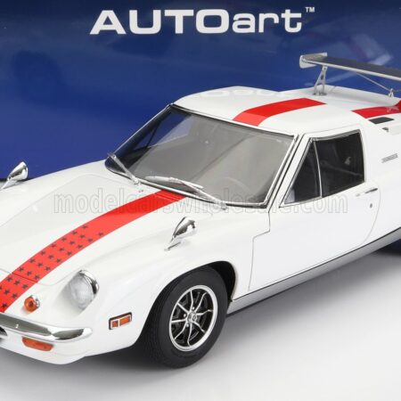 AUTOART 1/18 LOTUS | EUROPA SPECIAL 1975 - THE CIRCUIT WOLF - (HERO) YUYA FUBUKI - MANGA MOVIE | WHITE RED