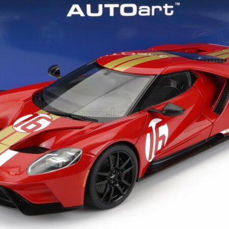 AUTOART 1/18 FORD USA | GT HERITAGE EDITION N 16 ALAN MANN 2022 | RED GOLD