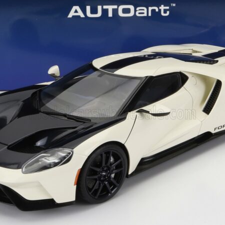 AUTOART 1/18 FORD USA | GT HERITAGE EDITION PROTOTYPE 2020 | WINBLEDON WHITE ANTIMATTER BLUE