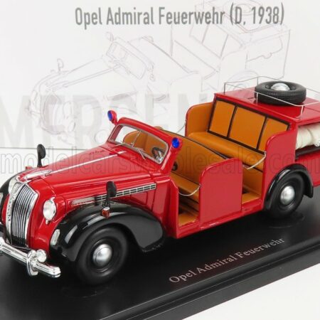 AUTOCULT 1/43 OPEL | ADMIRAL TRUCK FEUERWEHR - FIRE ENGINE GERMANY 1938 | RED