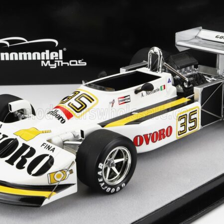 TECNOMODEL 1/18 MARCH | F1  761 OVORO N 35 SWEDEN GP 1976 ARTURO MERZARIO | WHITE YELLOW BLACK