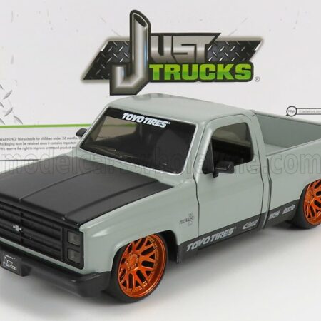 JADA 1/24 CHEVROLET | C-10 PICK-UP TOYO TIRES 1985 | MATT GREY BLACK