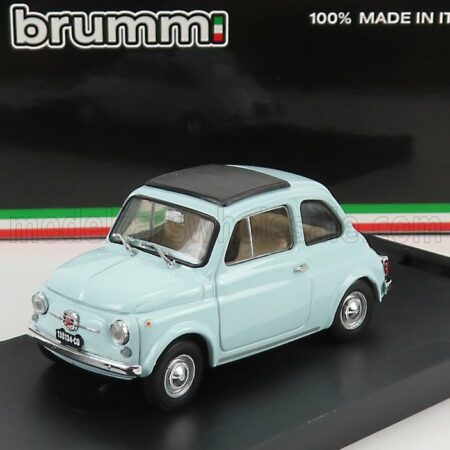 BRUMM 1/43 FIAT | 500F TETTO CHIUSO - CLOSED 1965 | AZZURRO ACQUAMARINA