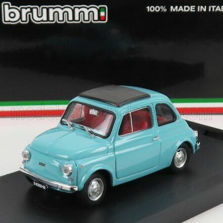 BRUMM 1/43 FIAT | 500R TETTO CHIUSO - CLOSED 1972 | TURCHESE FARFALLA