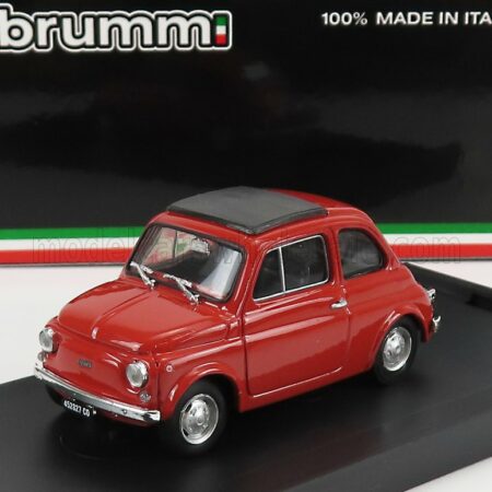 BRUMM 1/43 FIAT | 500R TETTO CHIUSO - CLOSED 1972 | ROSSO CORALLO