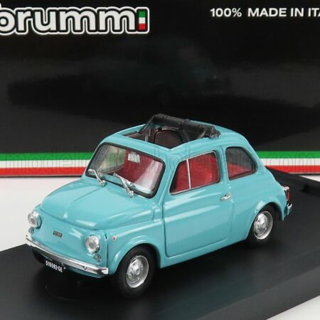 BRUMM 1/43 FIAT | 500R TETTO APERTO - OPEN 1972 | TURCHESE FARFALLA