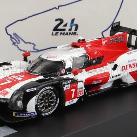 SPARK-MODEL 1/87 TOYOTA | GR010 3.5L V6 TWIN TURBO HYBRID TEAM GAZOO RACING N 7 WINNER 24h LE MANS 2021 M.CONWAY - K.KOBAYASHI - J.M.LOPEZ | WHITE RED