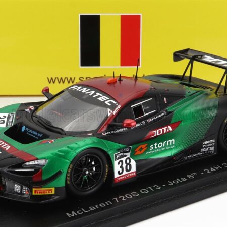 SPARK-MODEL 1/43 McLAREN | 720S GT3 TEAM JOTA N 38 24h SPA 2022 M.KIRCHHOFER - O.WILKINSON - R.BELL | GREEN BLACK RED