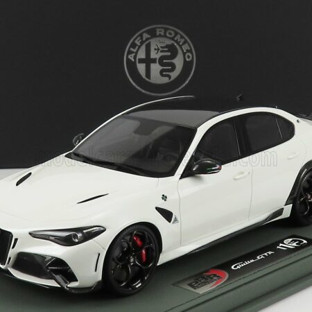 BBR-MODELS 1/18 ALFA ROMEO | GIULIA GTA 2020 - CON VETRINA - WITH SHOWCASE | BIANCO TROFEO - WHITE