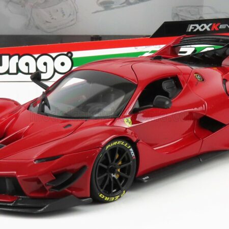 BURAGO 1/18 FERRARI | FXX-K EVO HYBRID 6.3 V12 1050hp 2018 - EXCLUSIVE CARMODEL | ROSSO FUOCO - MET RED