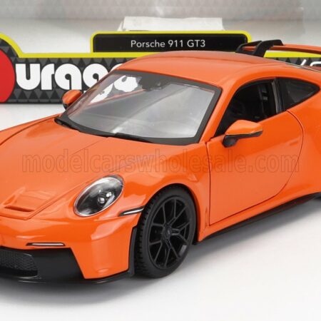 BURAGO 1/24 PORSCHE | 911 992 GT3 COUPE 2021 | ORANGE