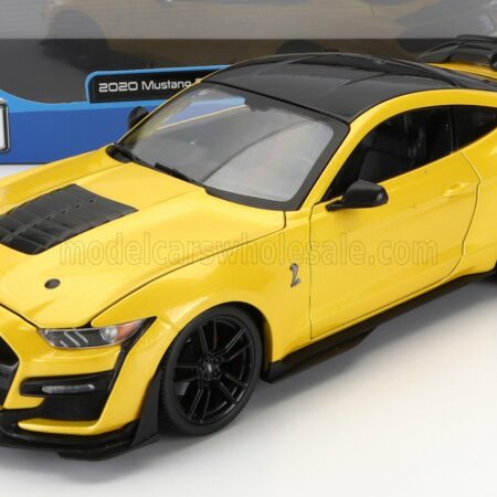 MAISTO 1/18 FORD USA | MUSTANG SHELBY GT500 COUPE 2020 | YELLOW BLACK