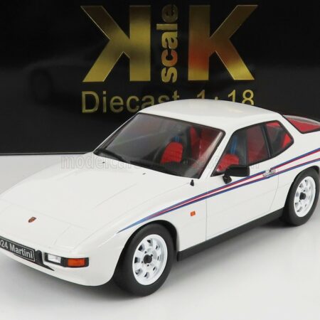 KK-SCALE 1/18 PORSCHE | 924 MARTINI LIVERY 1985 | WHITE RED BLUE