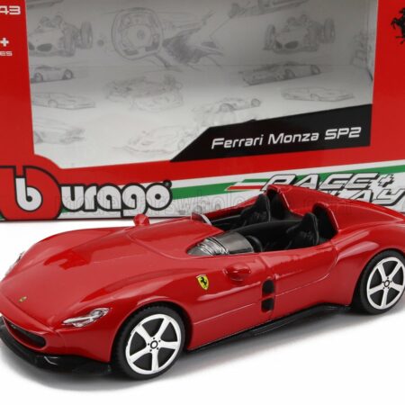 BURAGO 1/43 FERRARI | MONZA SP2 2018 | ROSSO CORSA RED