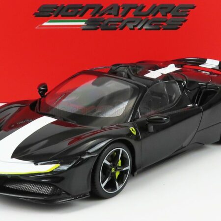 BURAGO 1/18 FERRARI | SF90 STRADALE SPIDER ASSETTO FIORANO 2019 | BLACK