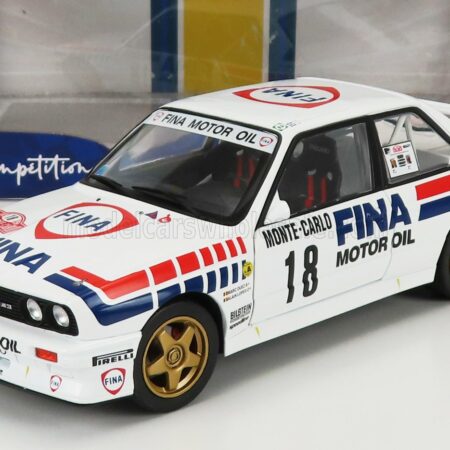 SOLIDO 1/18 BMW | 3-SERIES M3 (E30) FINA GR.A N 18 RALLY MONTECARLO 1989 MARC DUEZ - ALAIN LOPES | WHITE RED BLE