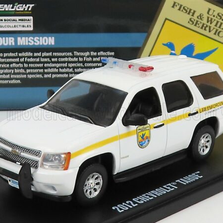 GREENLIGHT 1/43 CHEVROLET | TAHOE POLICE U.S. FISH & WILDLIFE SERVICE 2012 | WHITE