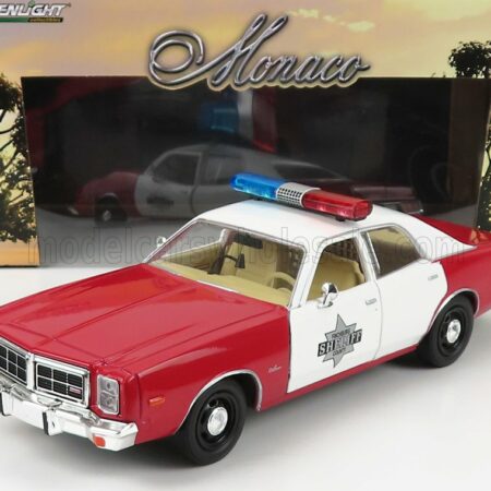 GREENLIGHT 1/24 DODGE | MONACO POLICE FINCHBURG 1977 | RED WHITE