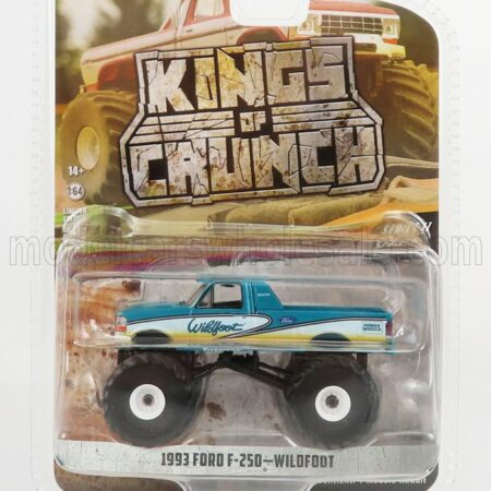 GREENLIGHT 1/64 FORD USA | F-250 PICK-UP BIGFOOT MONSTER TRUCK WILDFOOT 1993 | BLUE WHITE