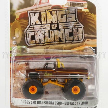 GREENLIGHT 1/64 GMC | HIGH SIERRA 2500 PICK-UP BIGFOOT MONSTER TRUCK BUFFALO TREMOR 1985 | BROWN