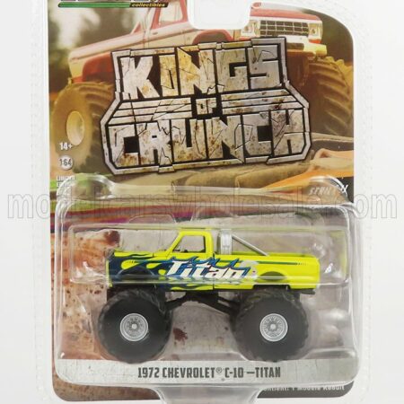 GREENLIGHT 1/64 CHEVROLET | C-10 PICK-UP BIGFOOT MONSTER TRUCK TITAN 1972 | YELLOW