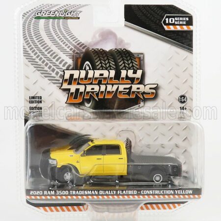 GREENLIGHT 1/64 DODGE | RAM 3500 DOUBLE CABINE PICK-UP 2018 | YELLOW BLACK