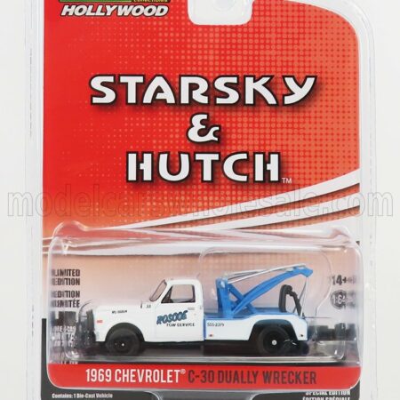 GREENLIGHT 1/64 CHEVROLET | C-30 TRUCK CARRO ATTREZZI - WRECKER ROAD SERVICE 1969 - STARSKY & HUTCH | WHITE