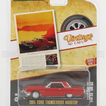 GREENLIGHT 1/64 FORD USA | THUNDERBIRD HARD-TOP CLOSED 1964 | RED