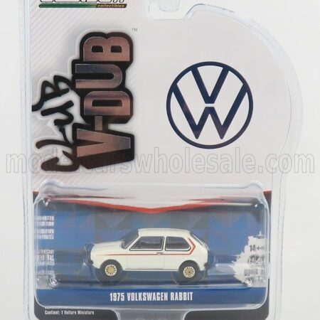 GREENLIGHT 1/64 VOLKSWAGEN | GOLF RABBIT 1975 | WHITE