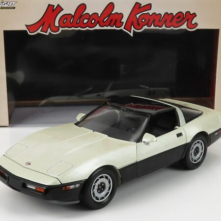 GREENLIGHT 1/18 CHEVROLET | CORVETTE C4 COUPE 1986 - MALCOM KONNER COMMEMORATIVE EDITION | BEIGE BLACK