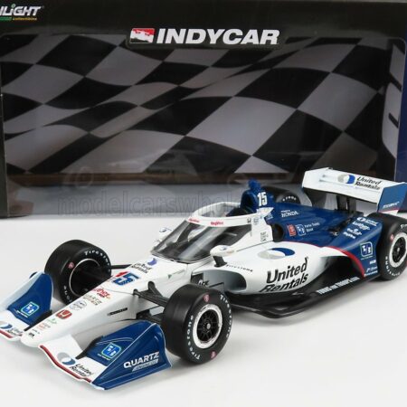 GREENLIGHT 1/18 HONDA | TEAM LETTERMAN LANIGAN RACING N 15 INDIANAPOLIS INDY 500 INDYCAR SERIES 2022 GRAHAM RAHAL | WHITE RED